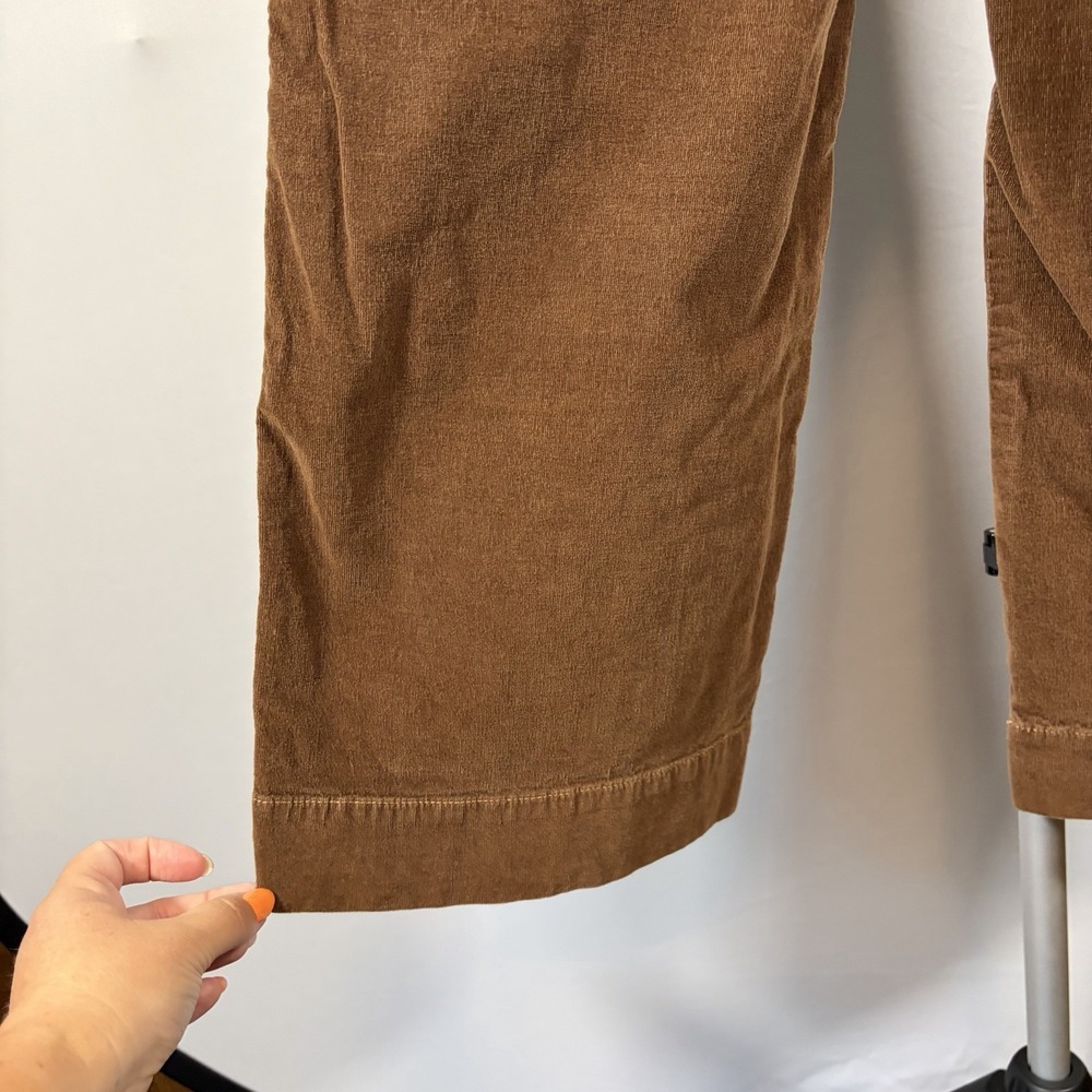 VTG J Jill Sz 10 Brown Corduroy Wide Leg Pants Boho Minimalist Fall Womens Indie - Picture 5 of 11
